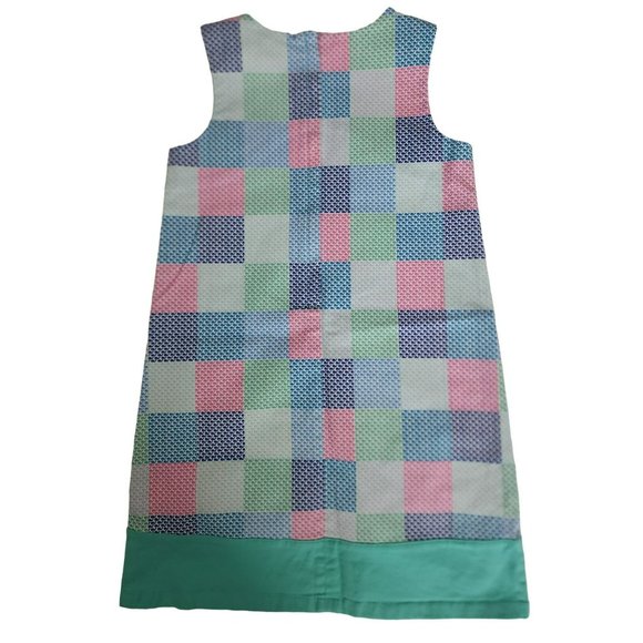 Vineyard Vines Girls Patchwork Whale Sleeveless Shift Dress Multicolor Size 5 - Picture 6 of 11
